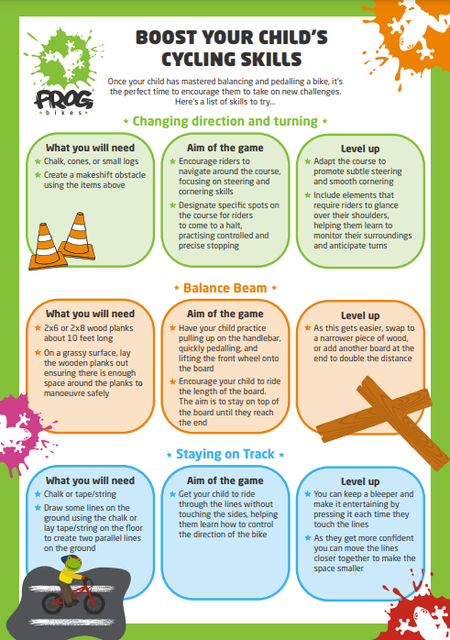 Boost your child’s cycling skills
