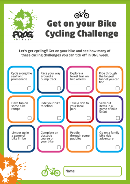 Get on your bike challenge