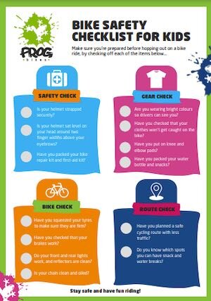 Bike safety checklist for kids