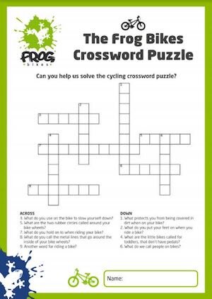 The Frog Bikes crossword