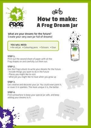 How to make: A Frog dream jar