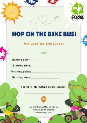 Bike bus A4 poster