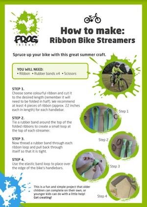 How to make: Ribbon bike streamers