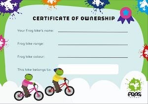 Certificate of ownership